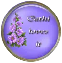 Purple Brad with Flowers - CAthi