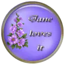 Purple Brad with Flowers - Jane