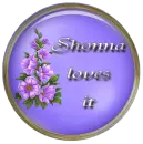 Purple brad with flowers - Shonna