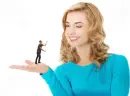 woman flicker the man