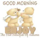 GOOD MORNING.. ENJOY THE FIRST SNOWFALL OF AUTUMN