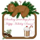 Sweet hugs happy holidays