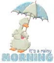 it's a rainy morning  