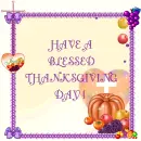 Have a blessed thanksgiving