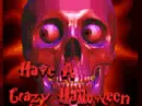 crazy halloween skull