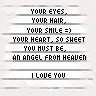 i love you