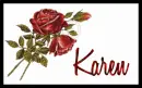 Glitter Roses for Karen