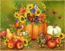 FLOWER PUMPKIN BACKGROUND