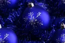 Blue Christmas Bulb & Garland