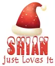 Shian just loves it (santa hat)