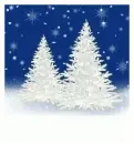 Animated White Christmas Tree Background 
