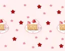 Cake and Stars tiling wallpaper