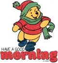 HAVE A GOOD MORNING ðŸŽ„ (SNOWING ON POOH)