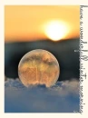 have a wonderfull winter morning (ice globe) 