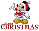 Merry Christmas (Mickey Santa in the snow)