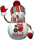 Christmas Snowman (Cute!)
