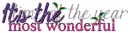 Snowy word art- It's the most wonderful time of the year 