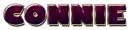 CONNIE OUTLINE GOLD PURPLE TEXT