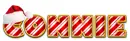 CONNIE RED  HAT CANDY CANE TEXT