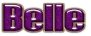 Purple with gold trim - Belle