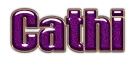 Purple with gold trim - Cathi