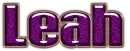 Purple with gold trim - Leah