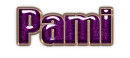 Purple with gold trim - Pami