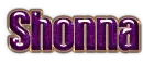 Purple with gold trim - Shonna