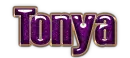 Purple with gold trim - Tonya