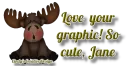 Cute Moose - Jane