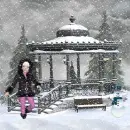 Winter scene in the park