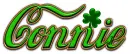 GREEN CONNIE CLOVER TEXT 