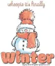 whoopie it's finally Winter (snowmanin the snow)