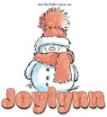 Joylynn (snowman in animated snow)