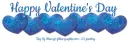 Happy Valentine's Day (blue hearts)