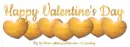 Happy Valentine's Day (gold hearts)