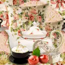 Delicate Tea seamless background