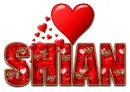 RED LOVE LETTER HEART SHIAN TEXT