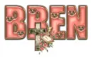 DUSTY ROSE  BIBLE CROSS BREN TEXT