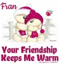 Your Friendship Keeps Me Warm.. Fran  (fizzy moon bears)