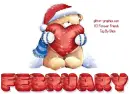 FEBRUARY (FOREVER FRIENDS BEAR)