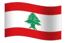 Lebanon animation flag