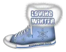 Blue tennis shoe - Lovin' winter