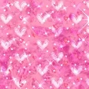Floating hearts and Sparkles Background 
