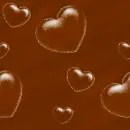 Chocolate Brown Hearts
