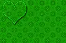 GREEN ONE HEART BACKGROUND