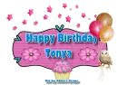 Happy Birthday - Tonya