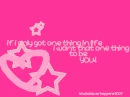 One Thing