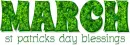 MARCH st patricks day blessings, SHAMROCKS, HOLIDAYS 