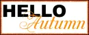 Hello autumn